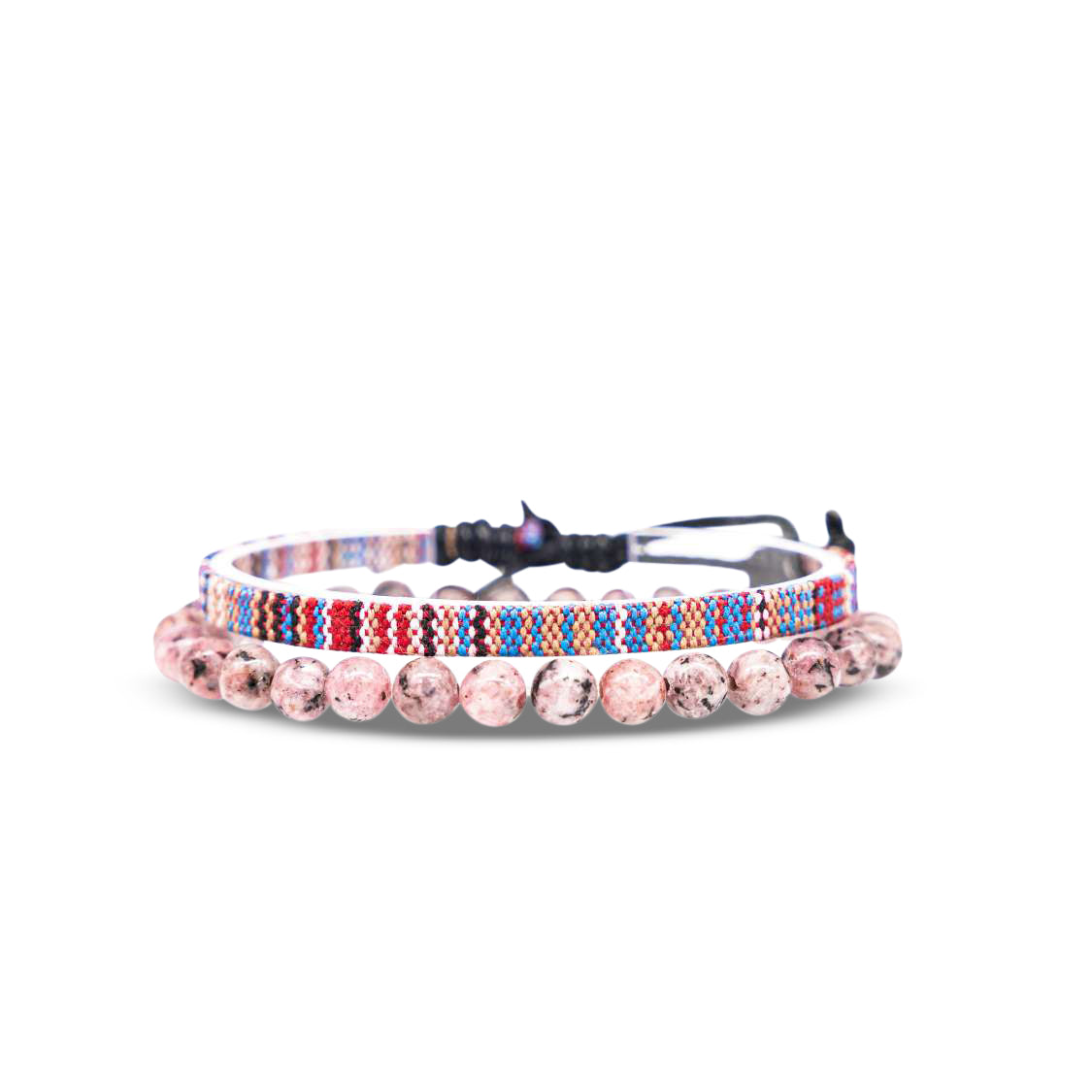 2x Boho Surfer Bracelet -  Multi & Chakra Beads