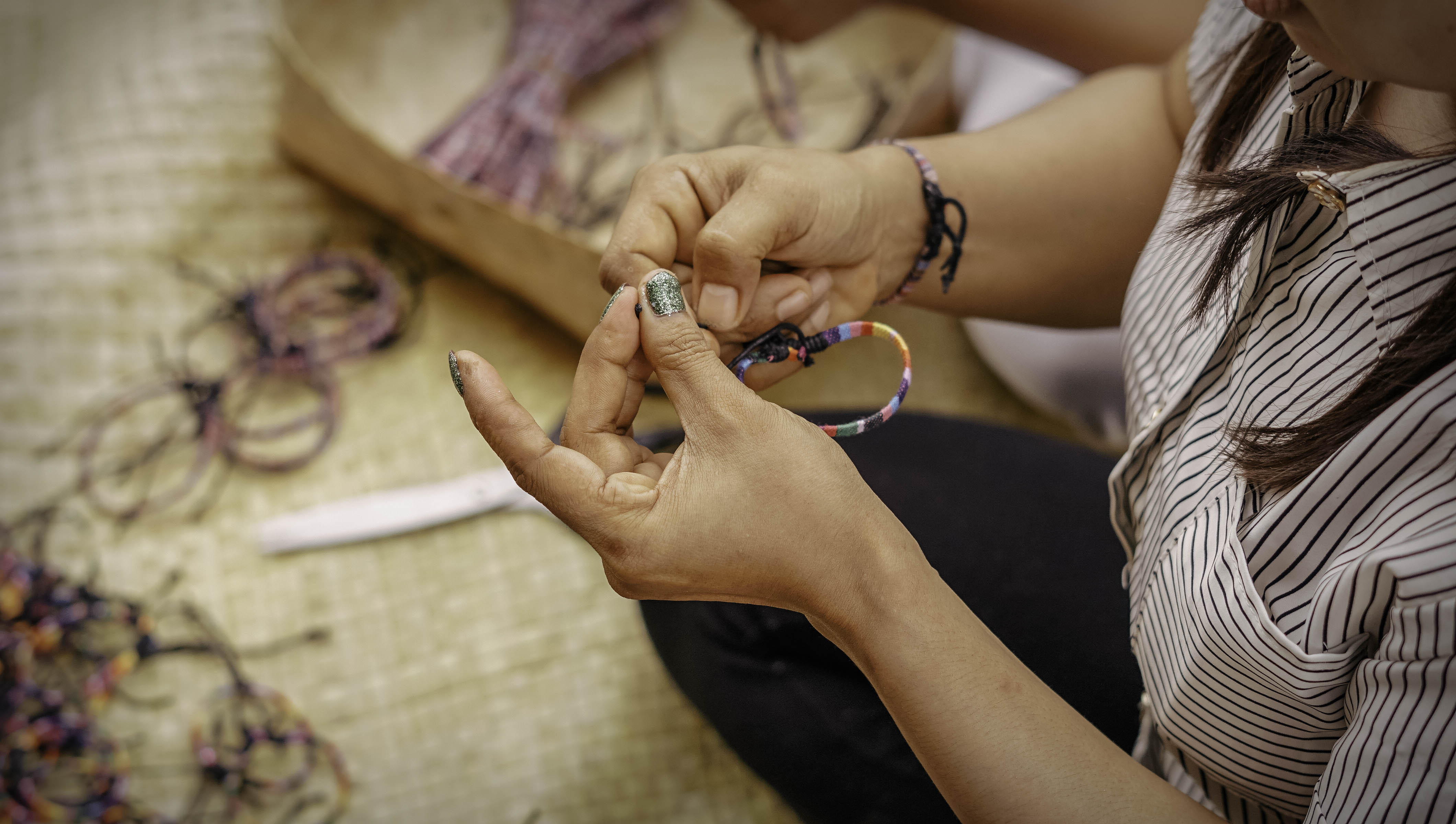 Boho Surfer Anklet - Brown
