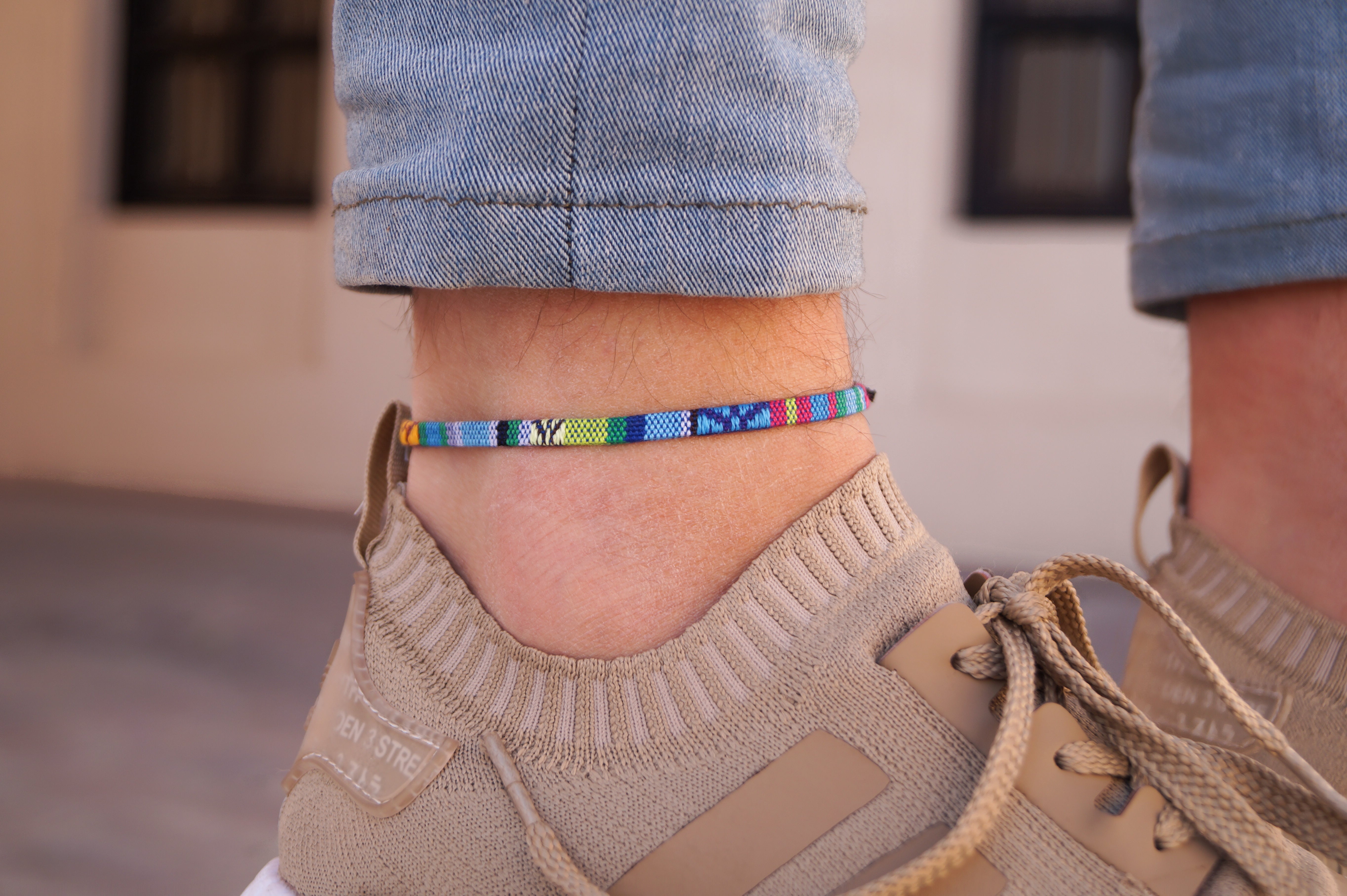 Boho Surfer Anklet Men - Turquoise
