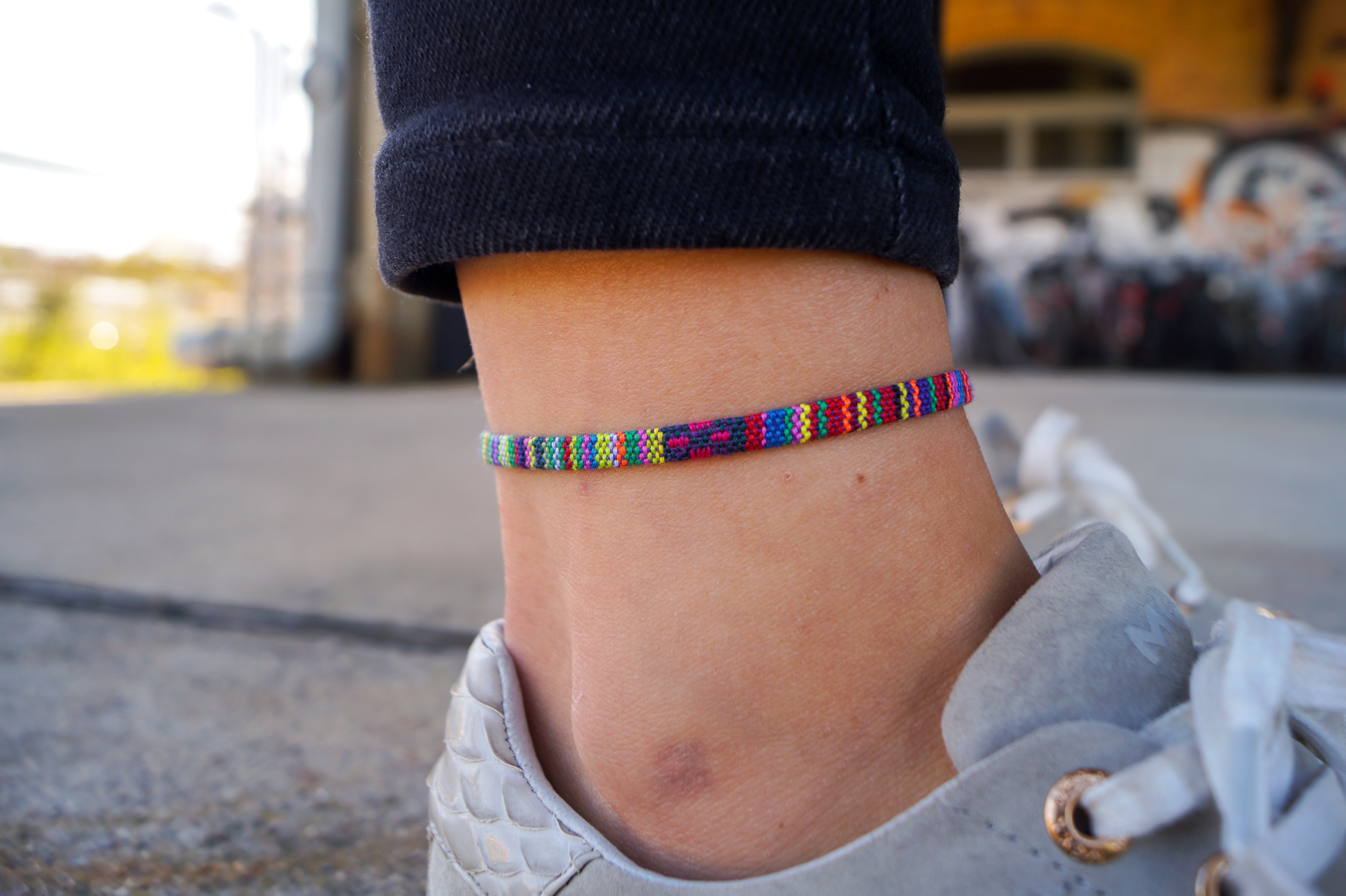 Boho Surfer Anklet - Deep Multi