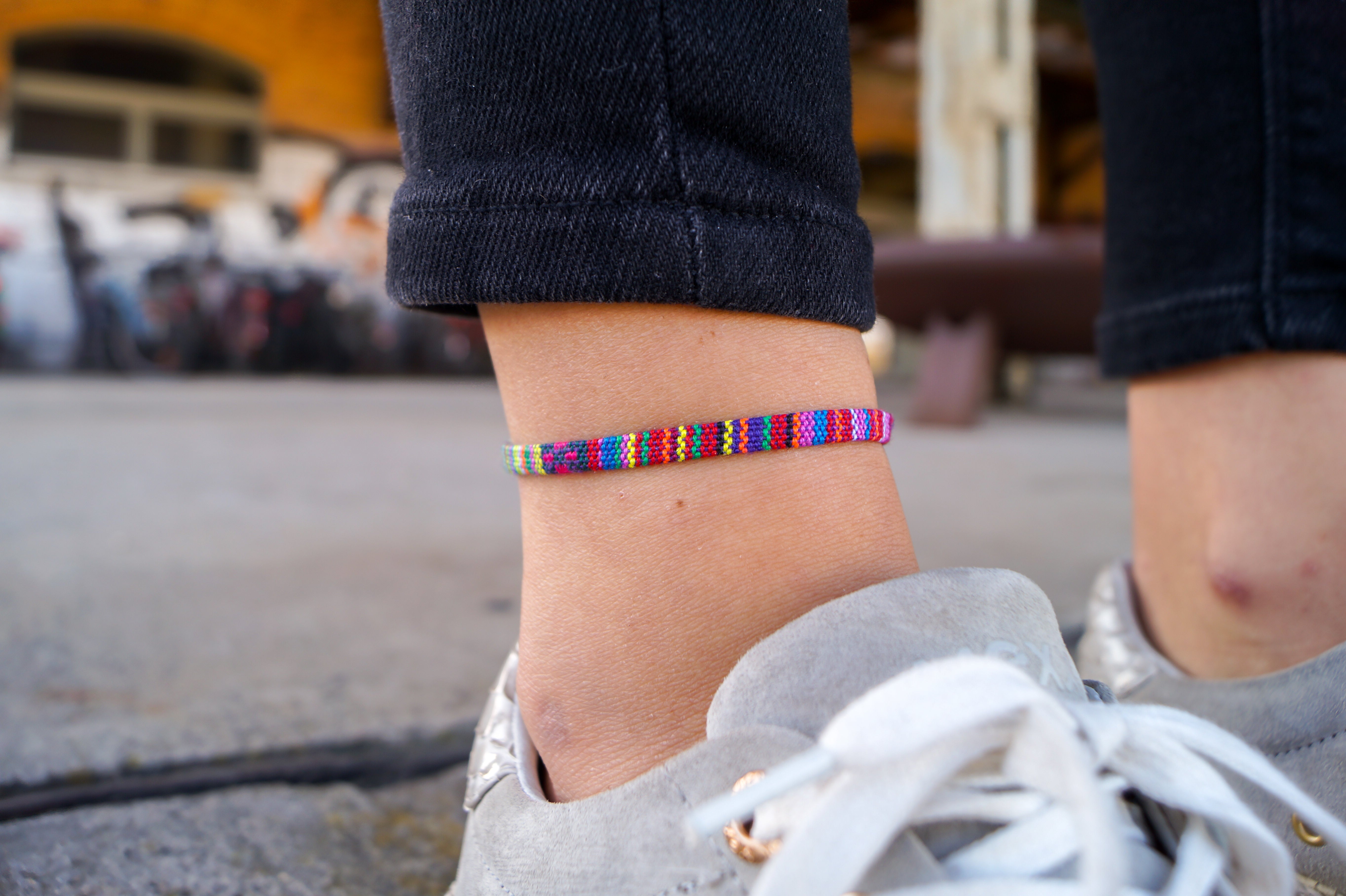 Boho Surfer Anklet - Deep Multi