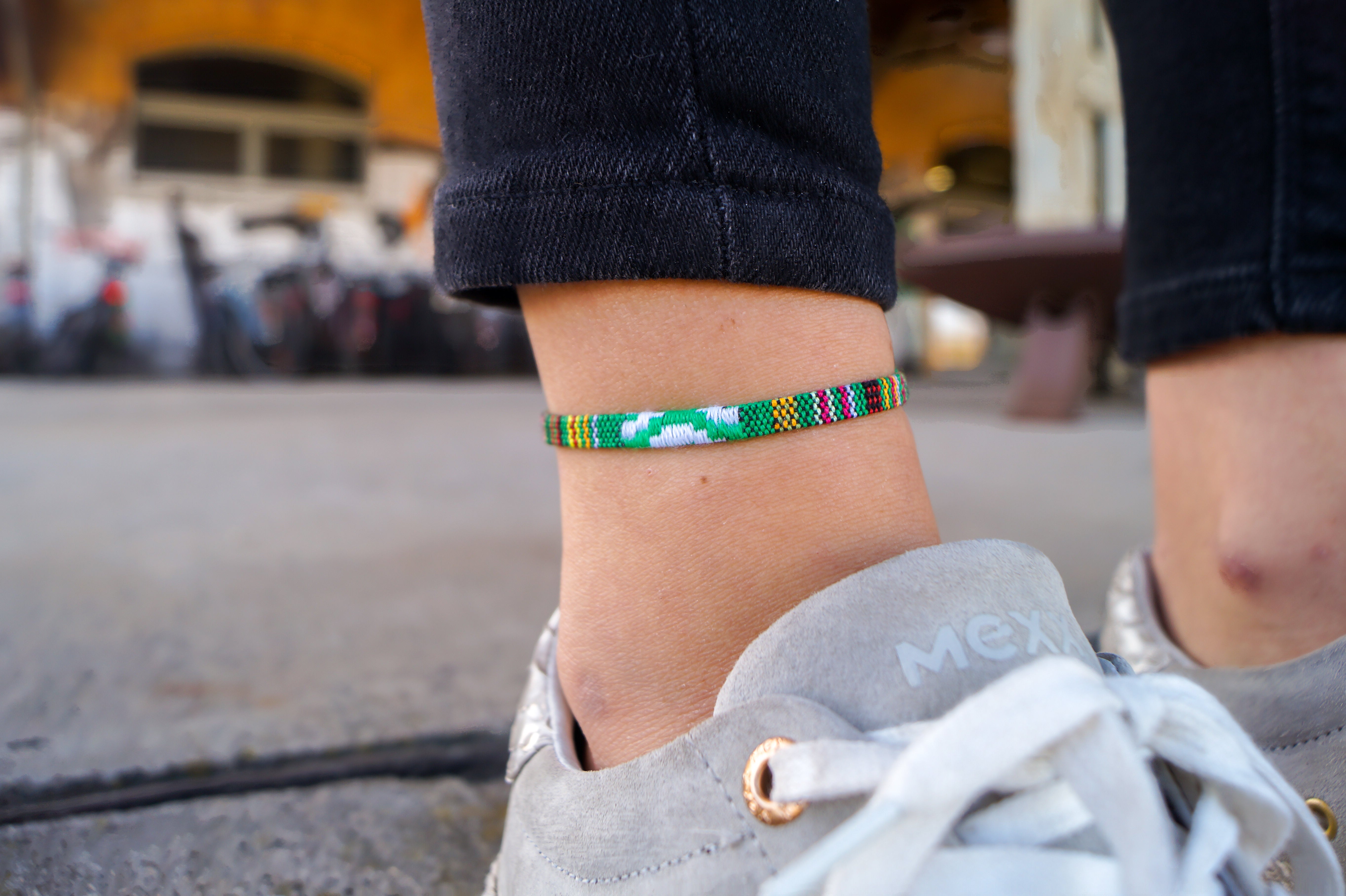 Boho Surfer Anklet - Green