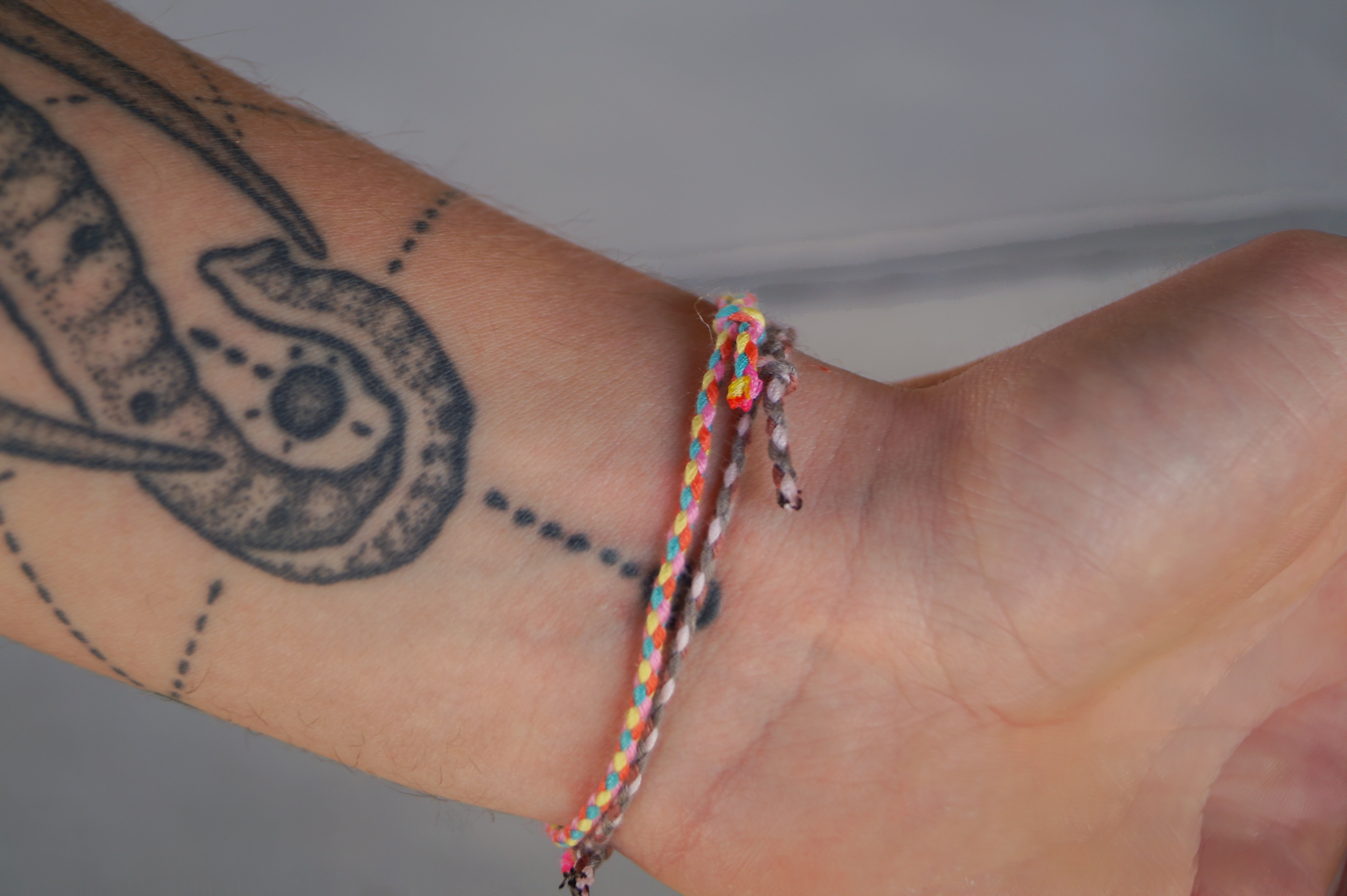 2x Cotton Surfer Bracelet - Retro Brown