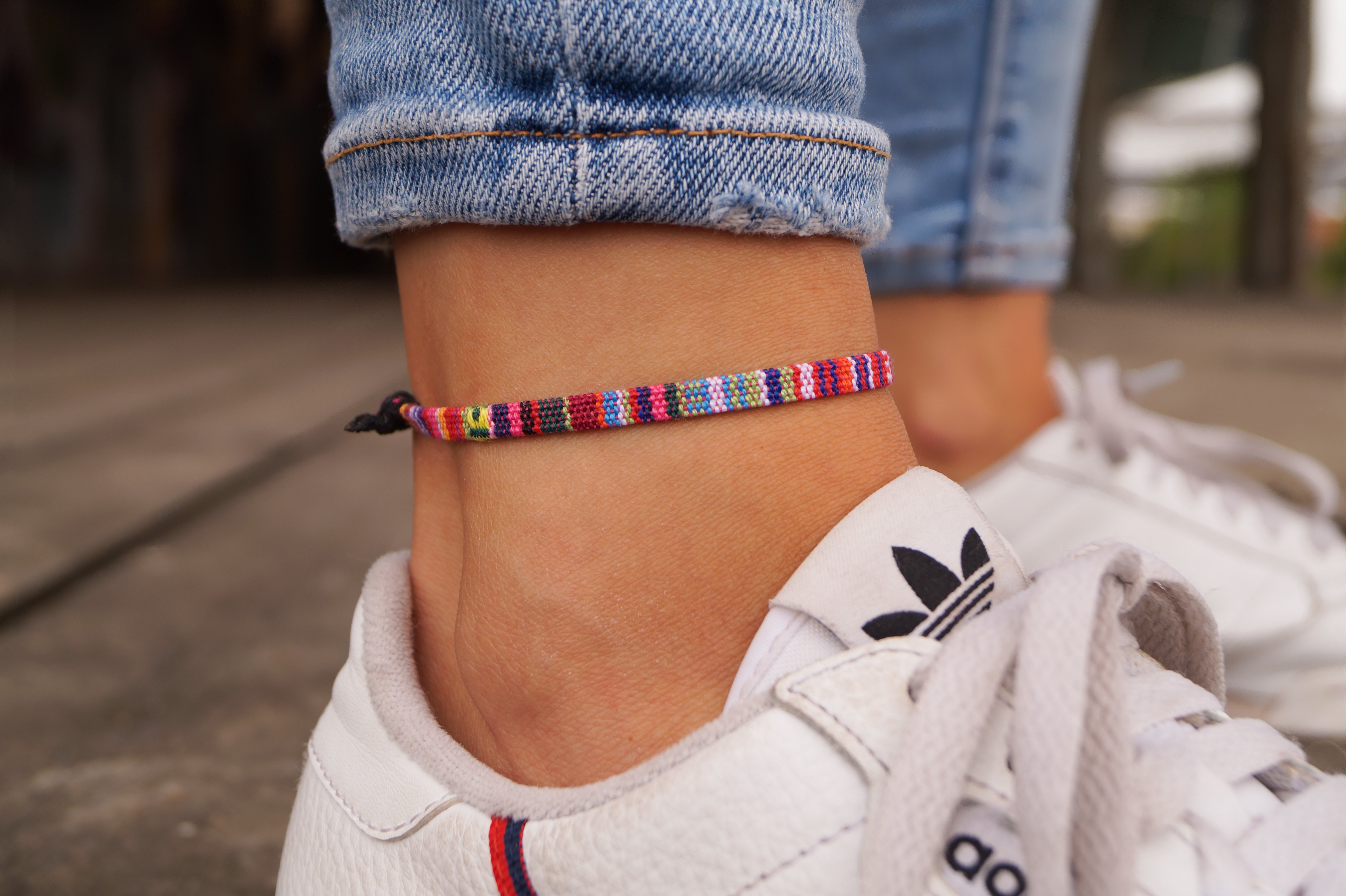 Boho Surfer Anklet - Pink