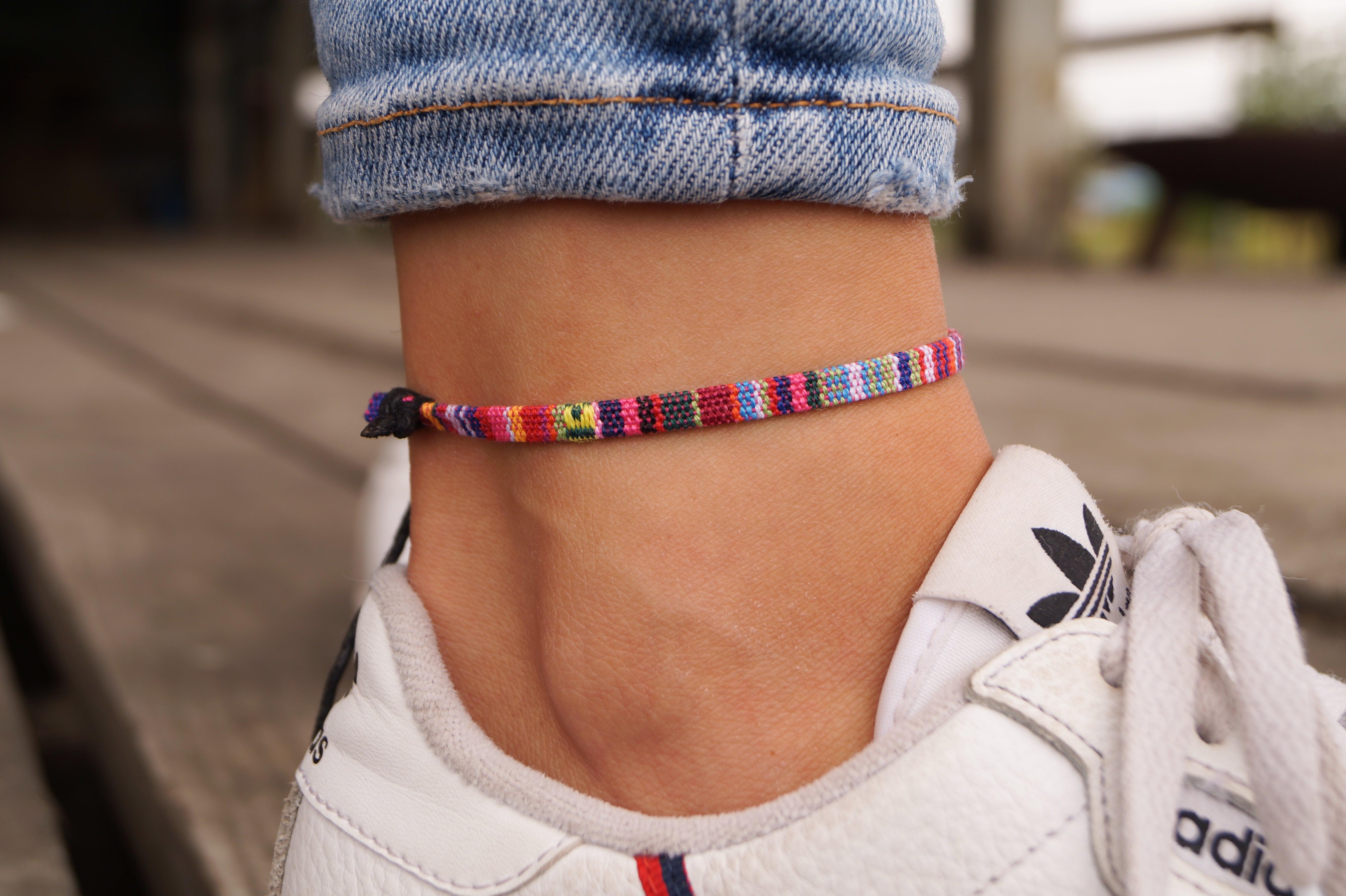 Boho Surfer Anklet - Pink