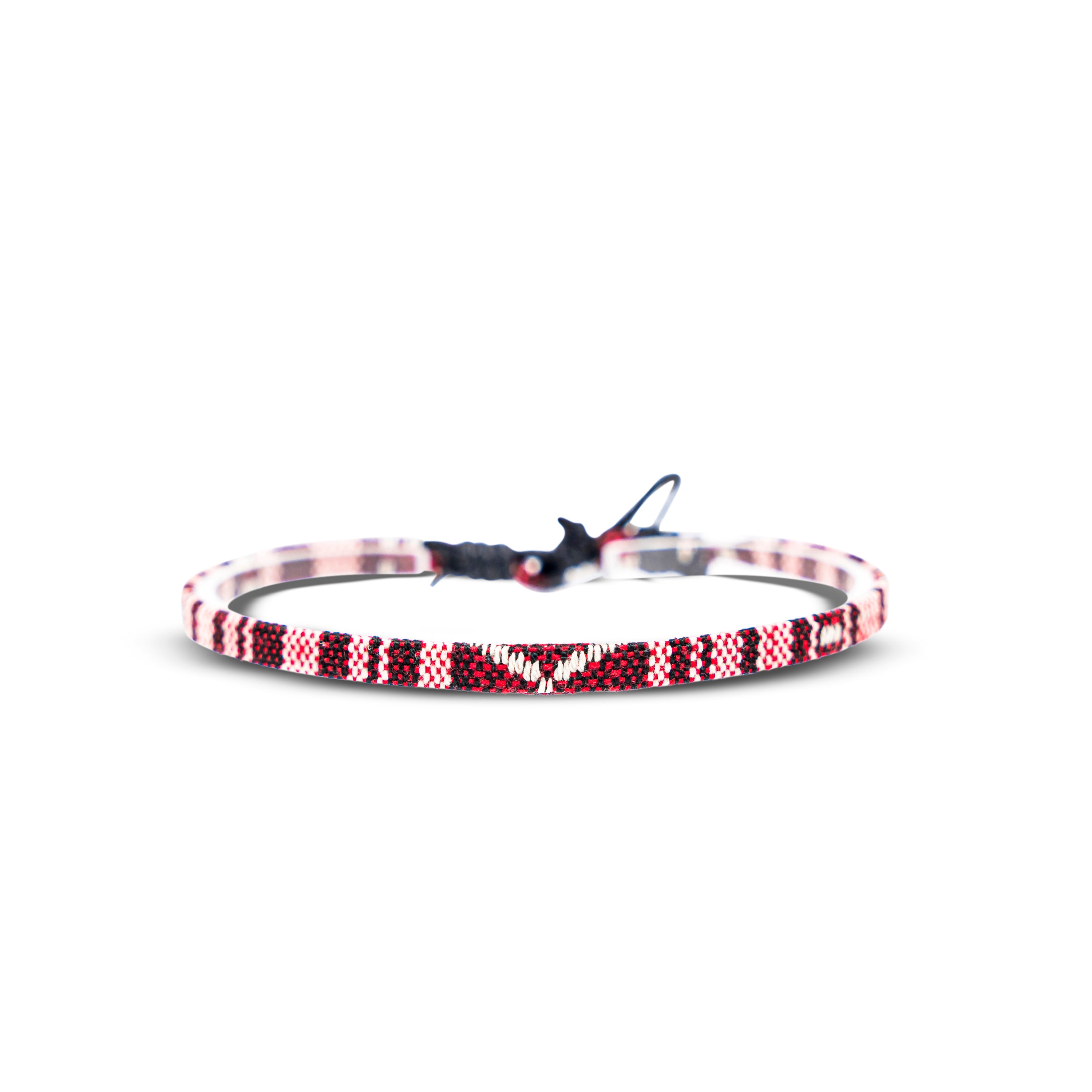 Boho Surfer Bracelet Men - Ruby Red