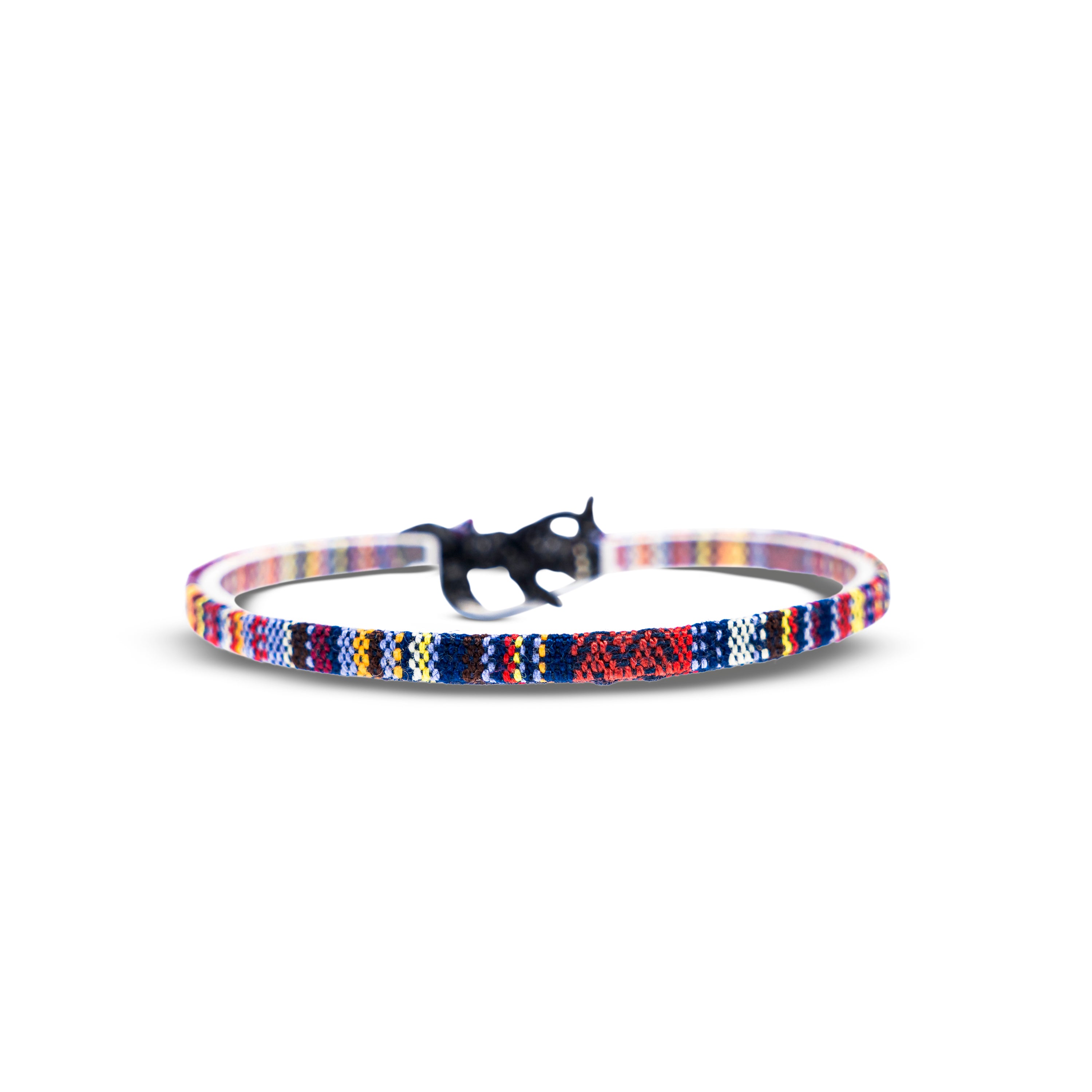 Boho Surfer Anklet Men - Dark Multi