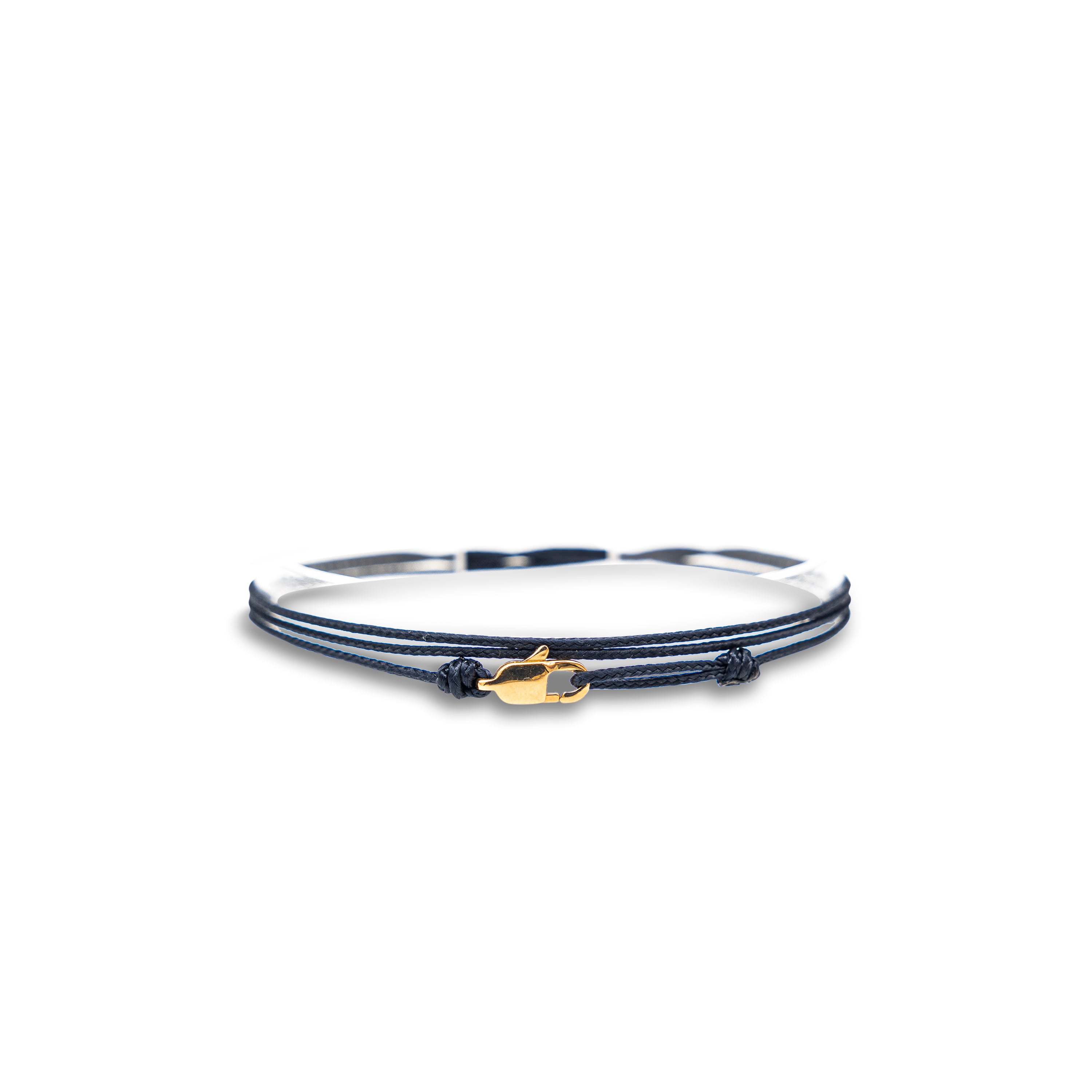 Snap Hook Wrap Bracelet - Blue Gold