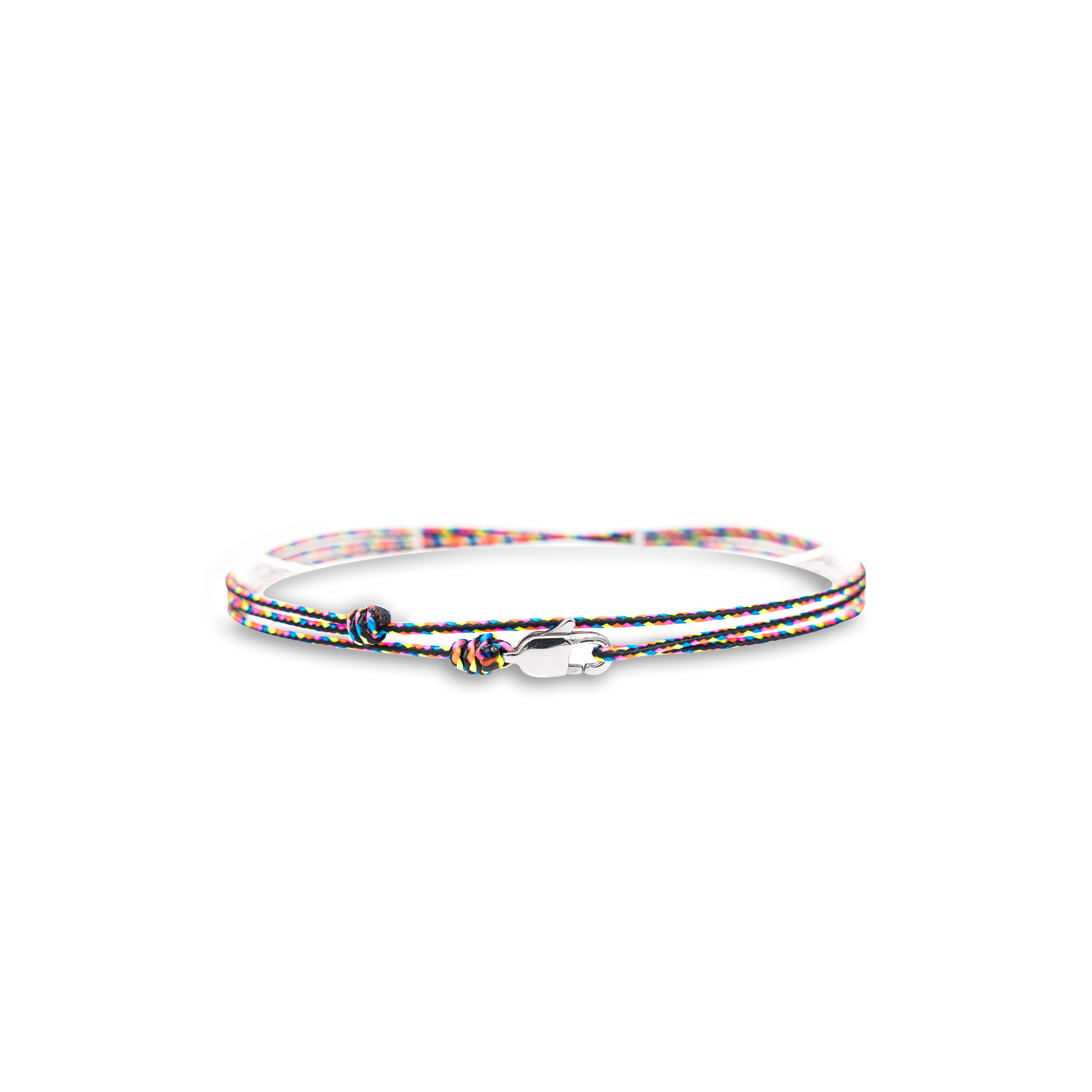 Snap Hook Wrap Bracelet - Dark Retro Silver