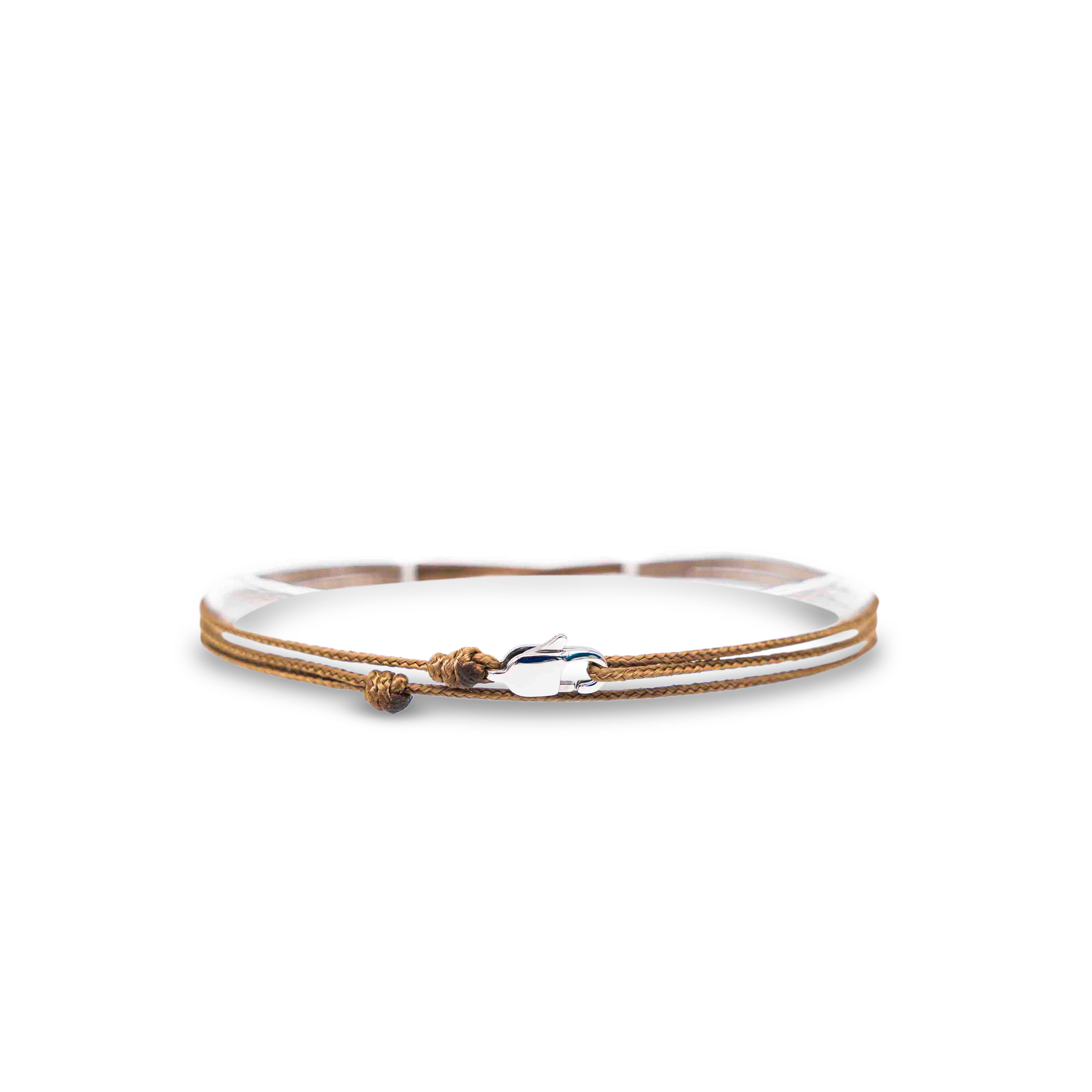 Snap Hook Wrap Bracelet - Coyote Silver