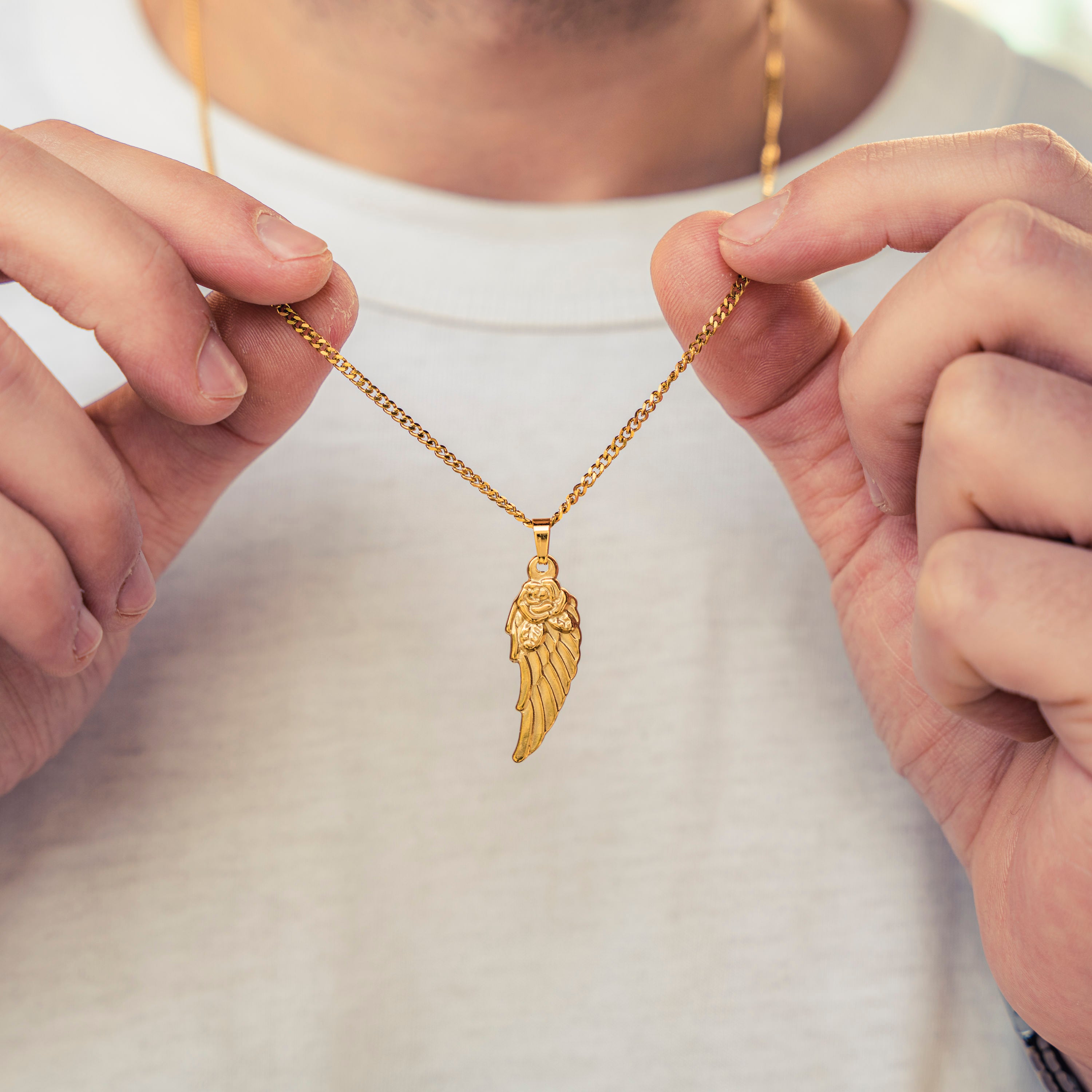 Surfer Necklace - Golden Wing