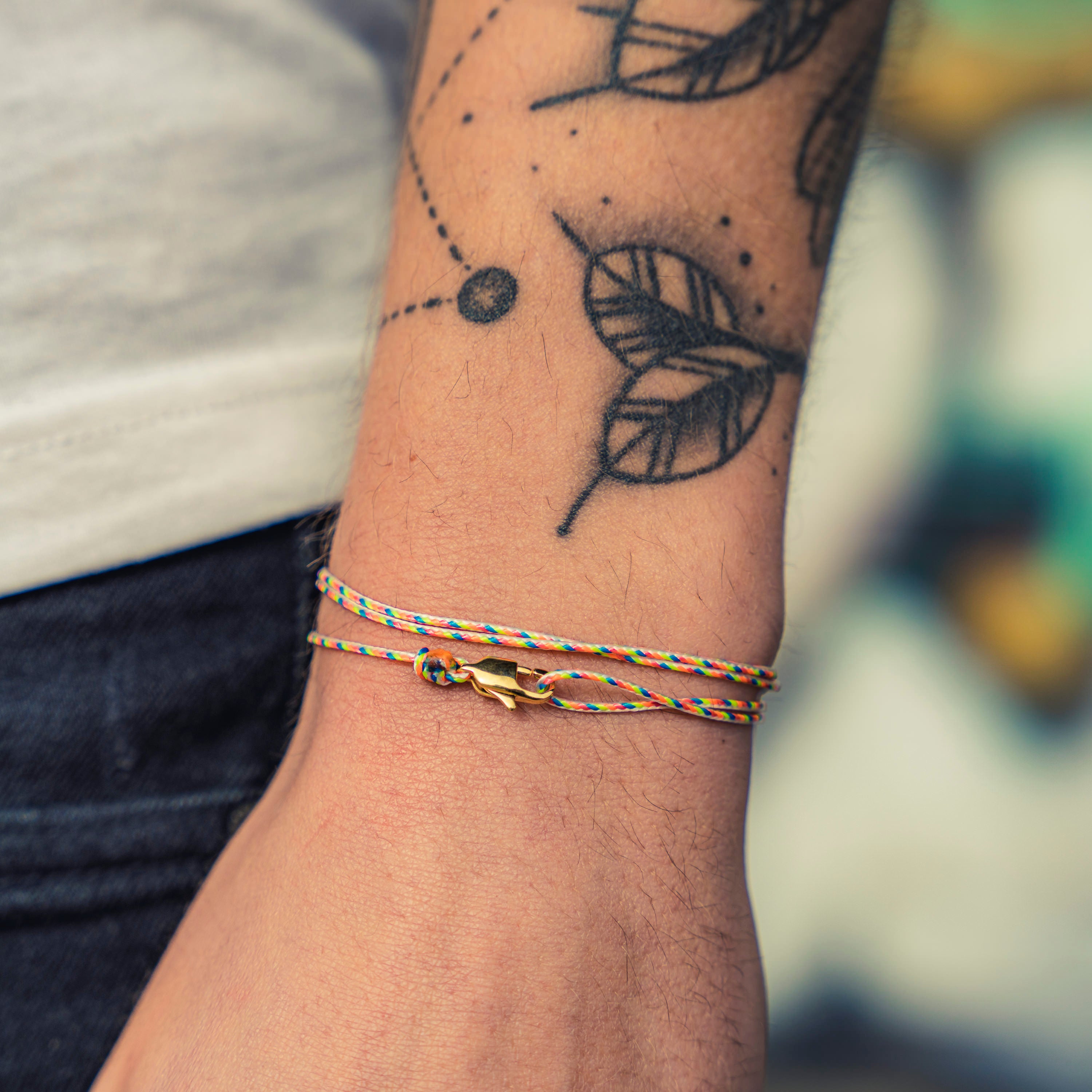 Snap Hook Wrap Bracelet - Retro Gold