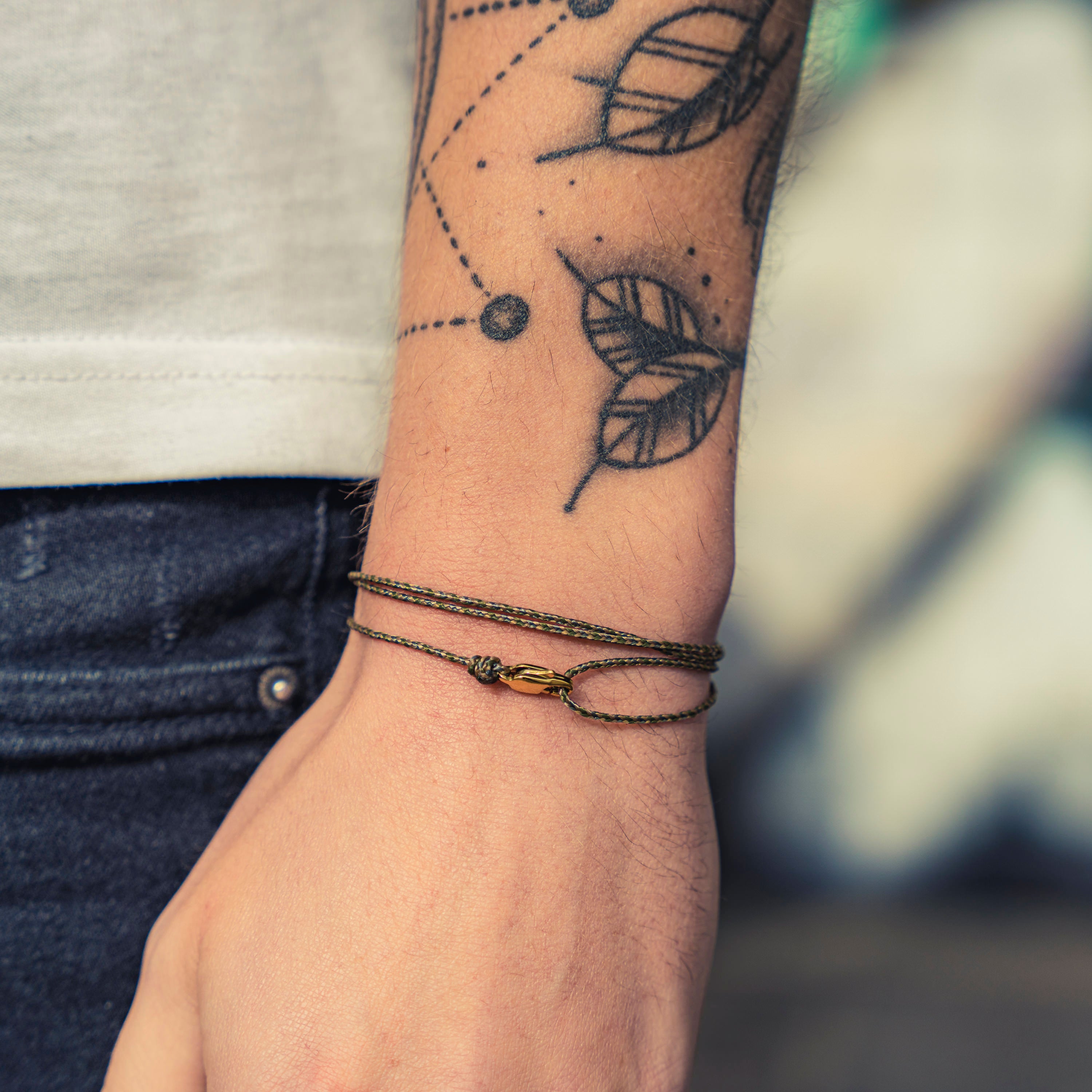 Snap Hook Wrap Bracelet - Outdoor Gold