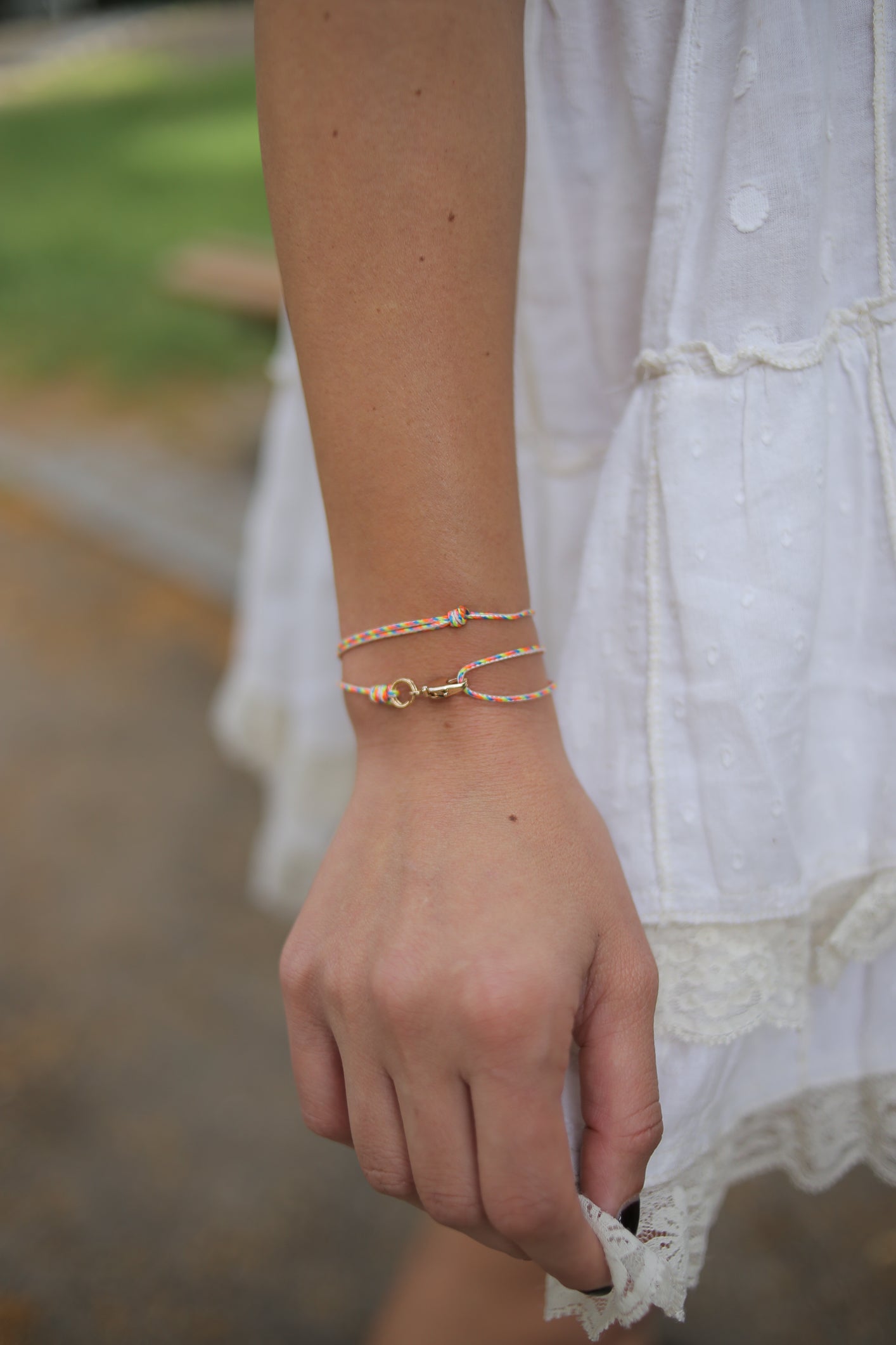 Snap Hook Wrap Bracelet - Retro Gold