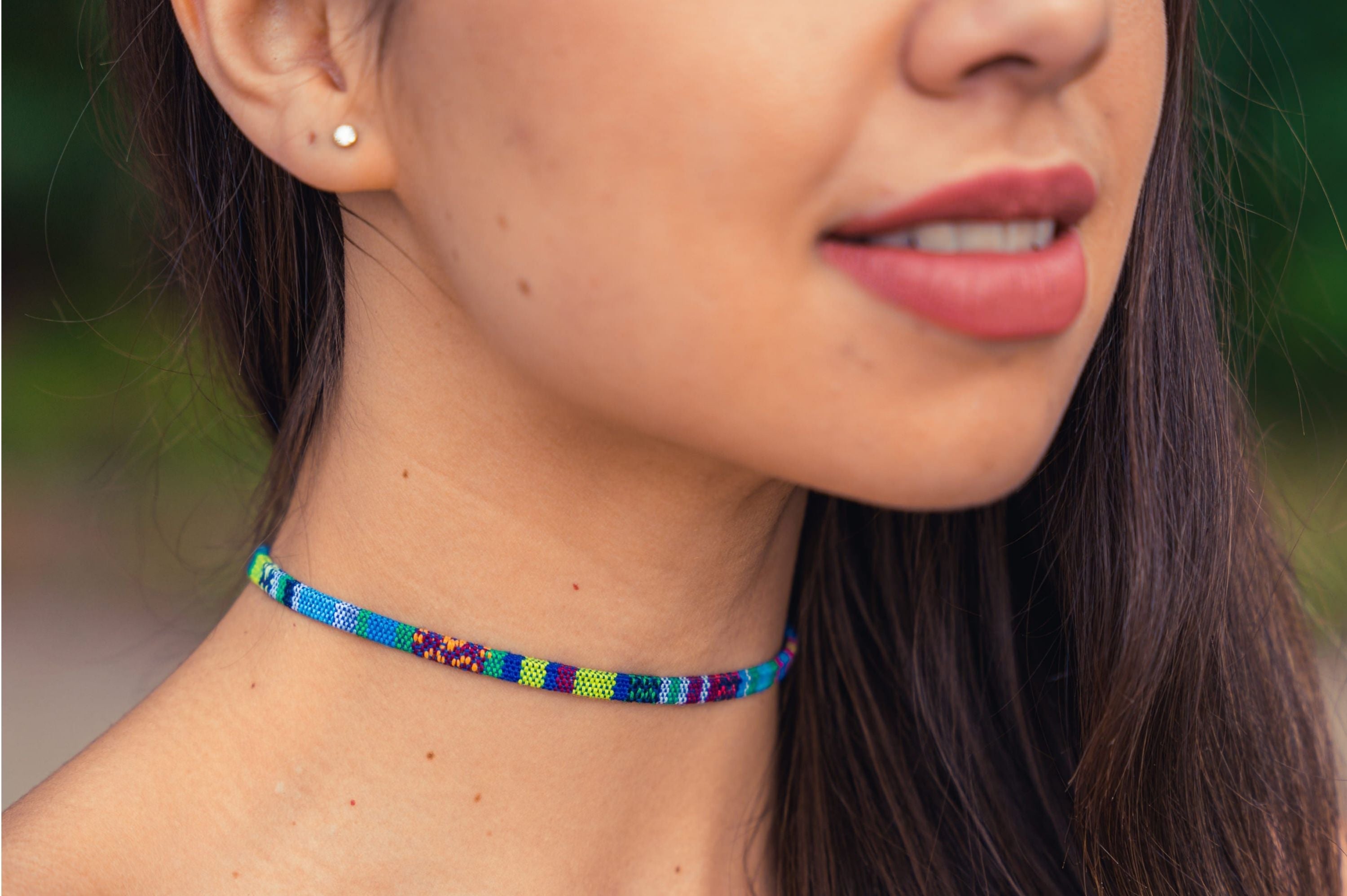 Boho Choker Necklace - Turquoise