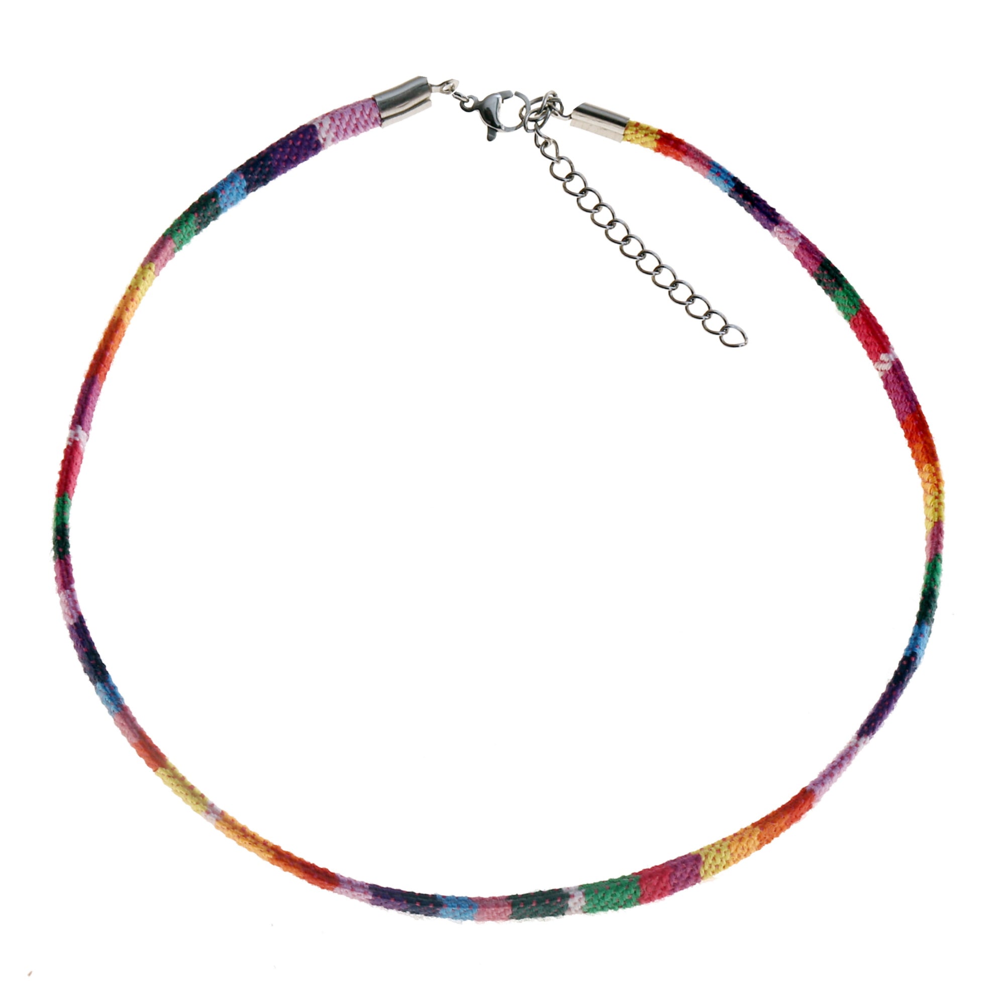 Boho Choker Necklace - Rainbow