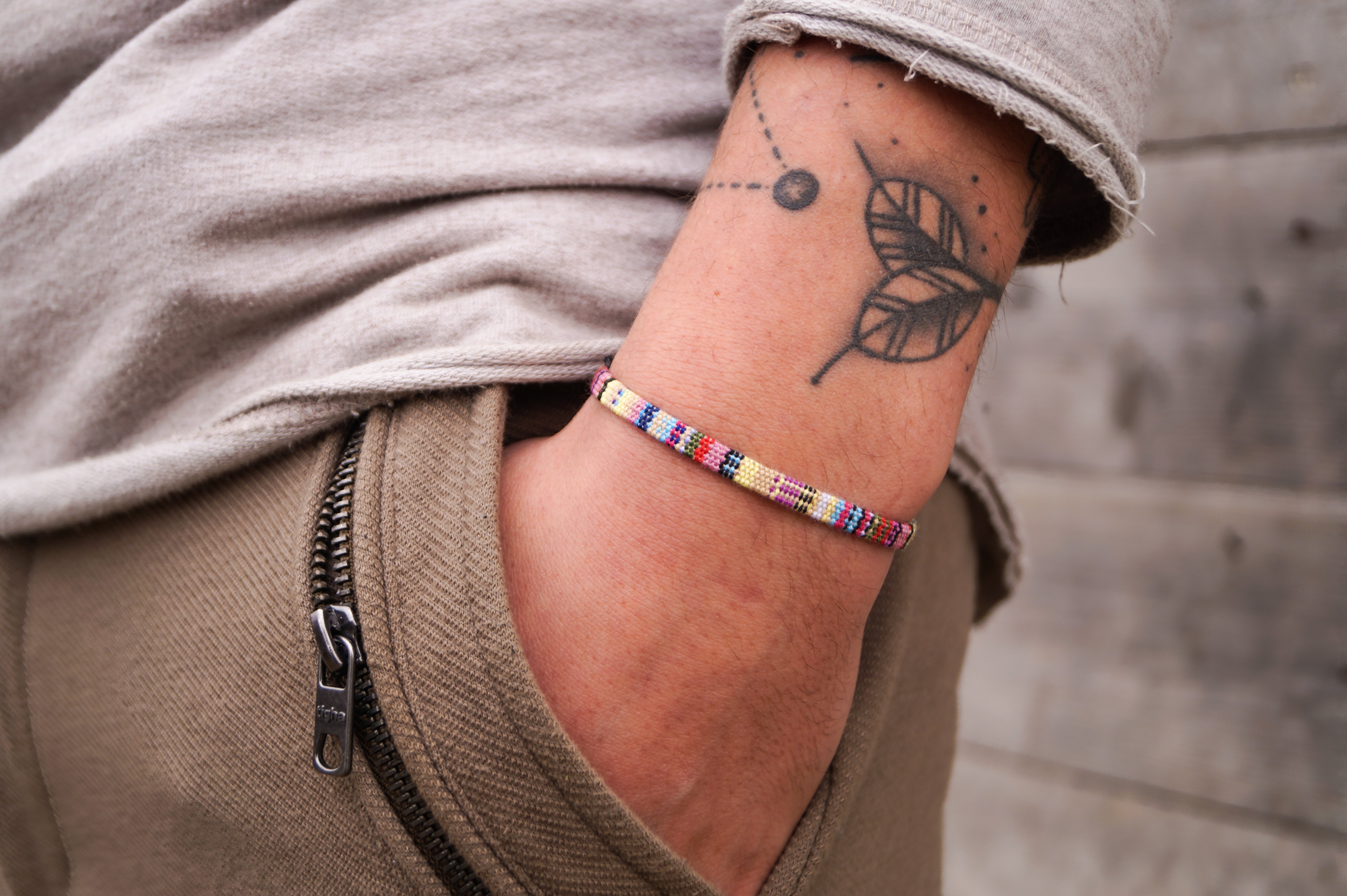 Boho Surfer Bracelet Men - Yellow