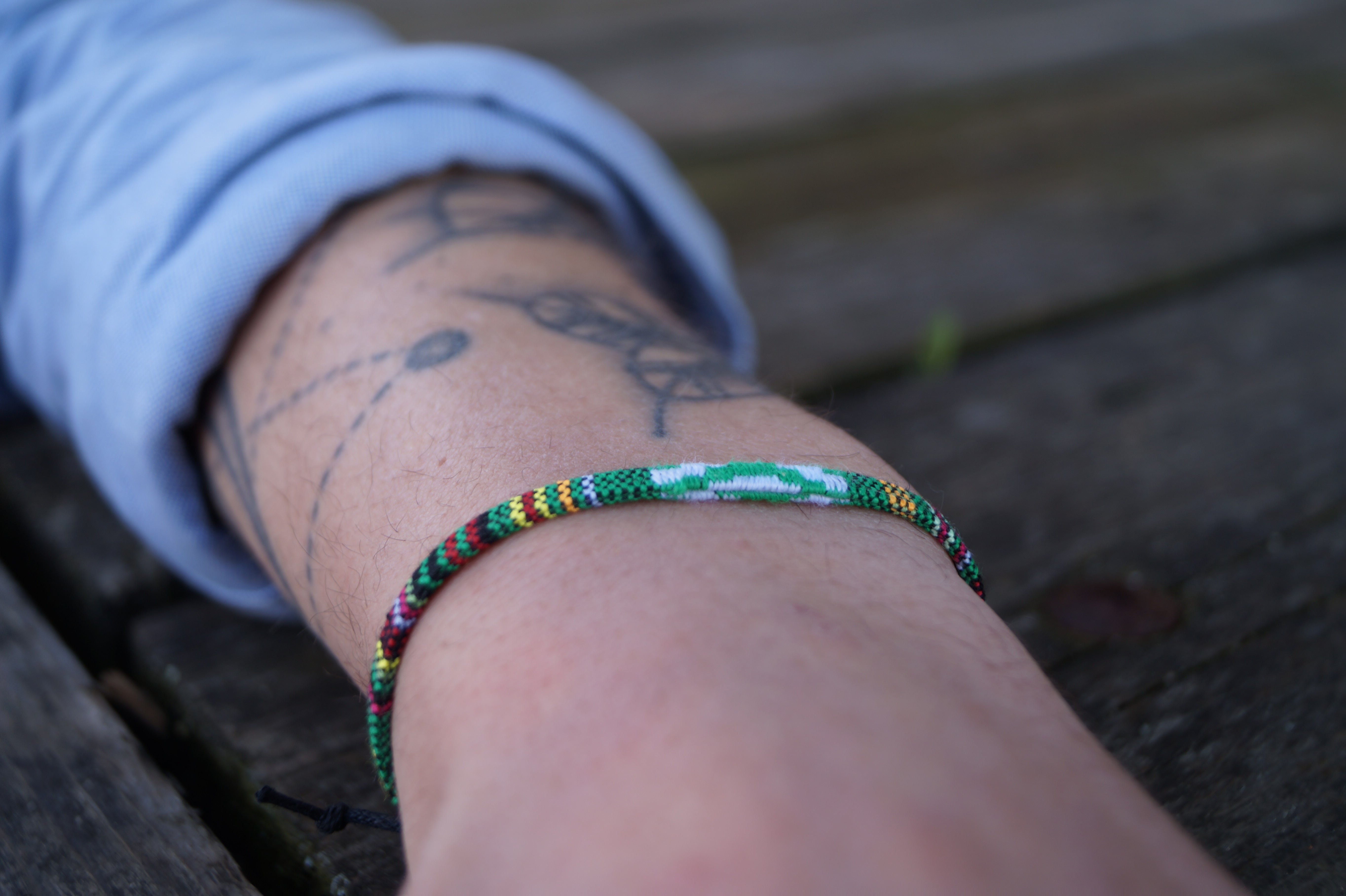 Boho Surfer Bracelet Men - Green