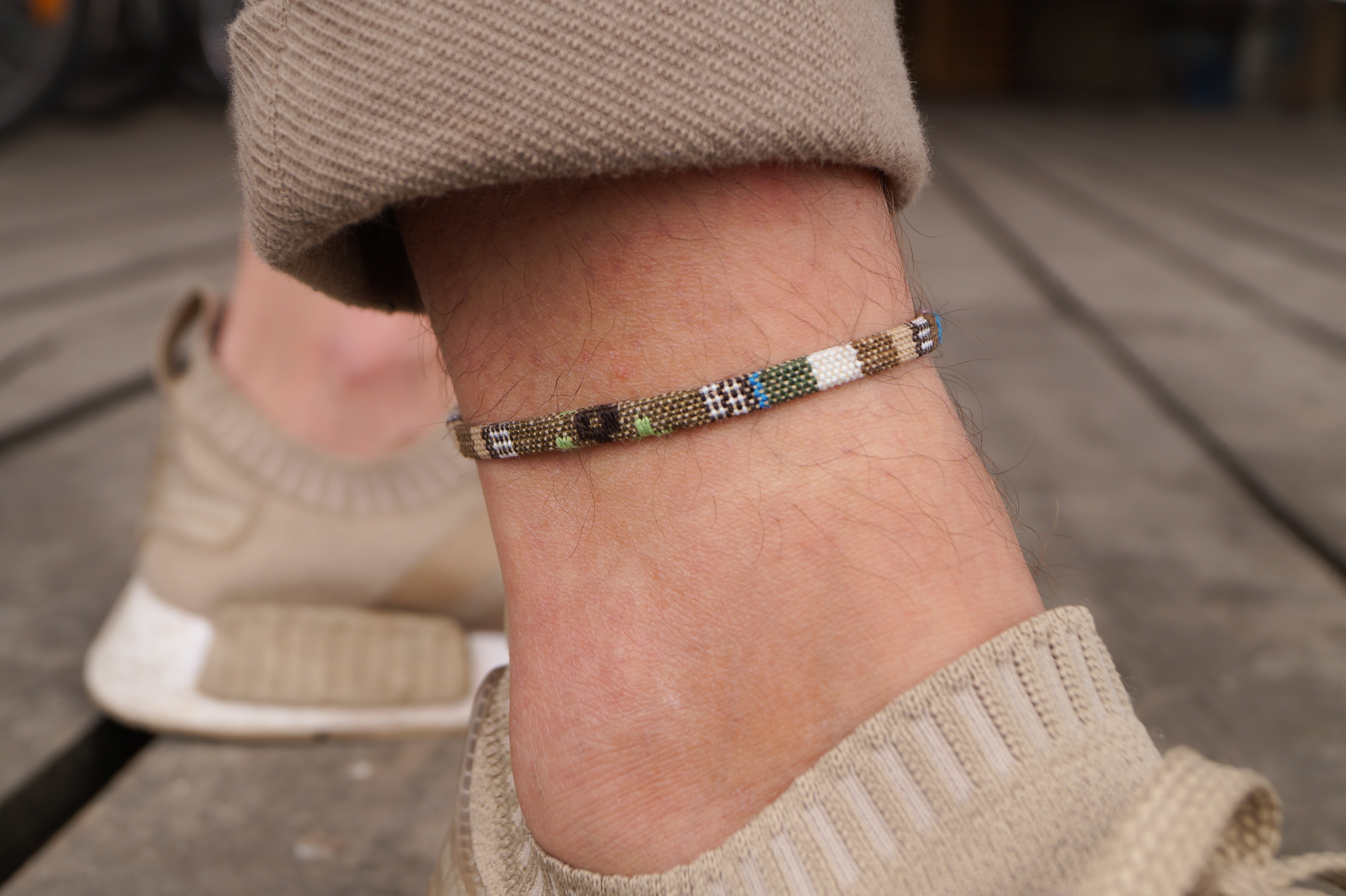 Boho Surfer Anklet Men - Safari