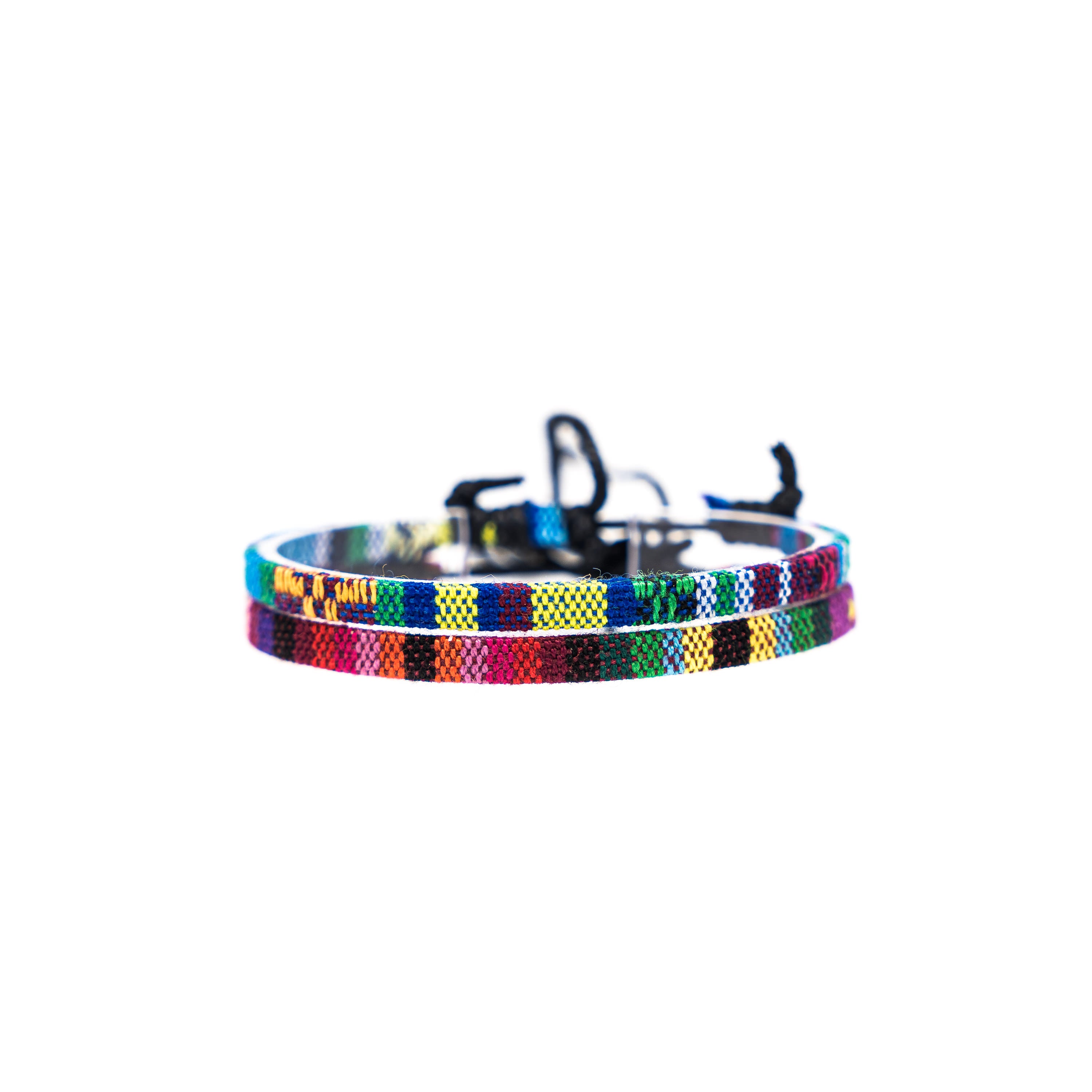 2x Boho Surfer Anklet - Turquoise & Purple Ethno