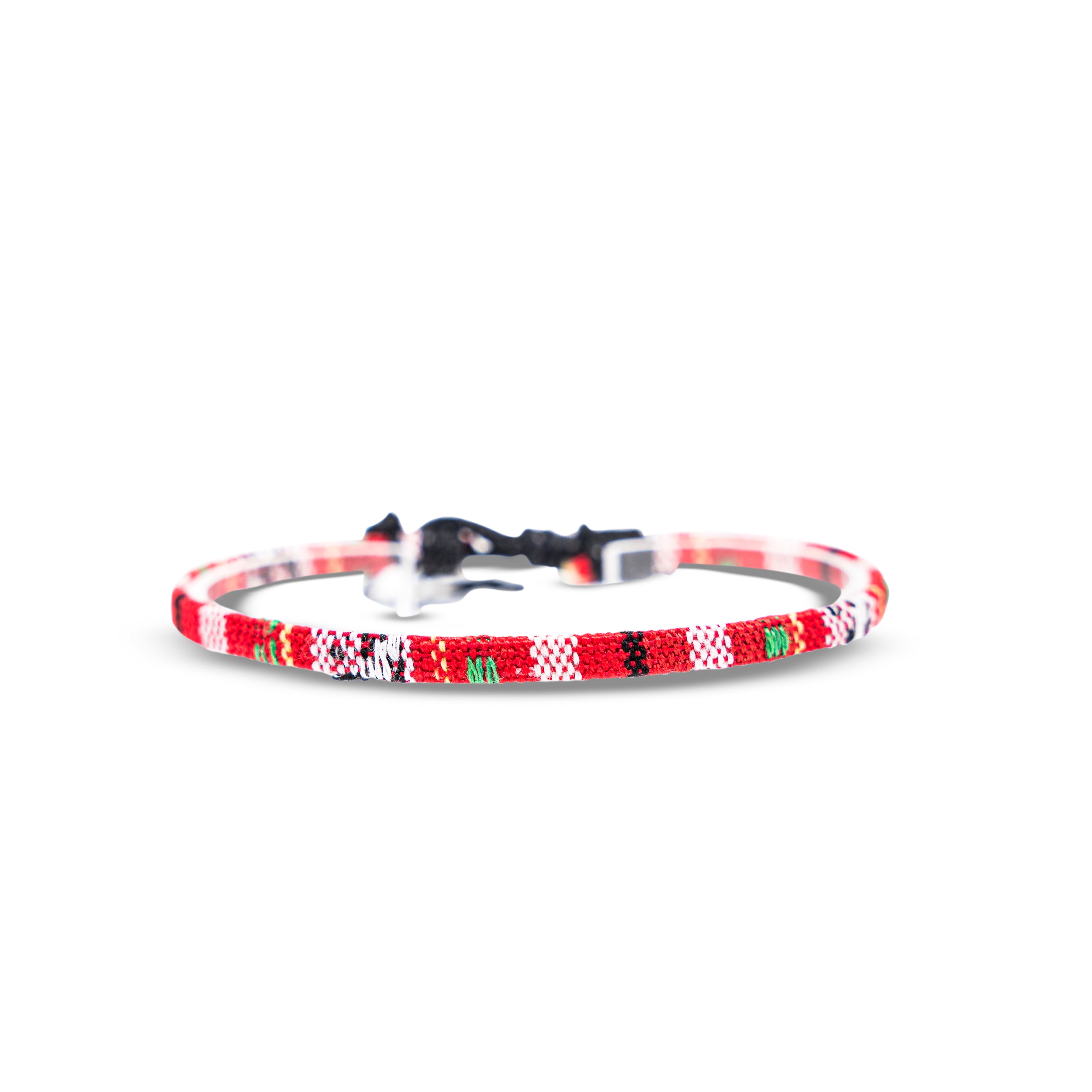 Boho Surfer Anklet Men - Red Ethno