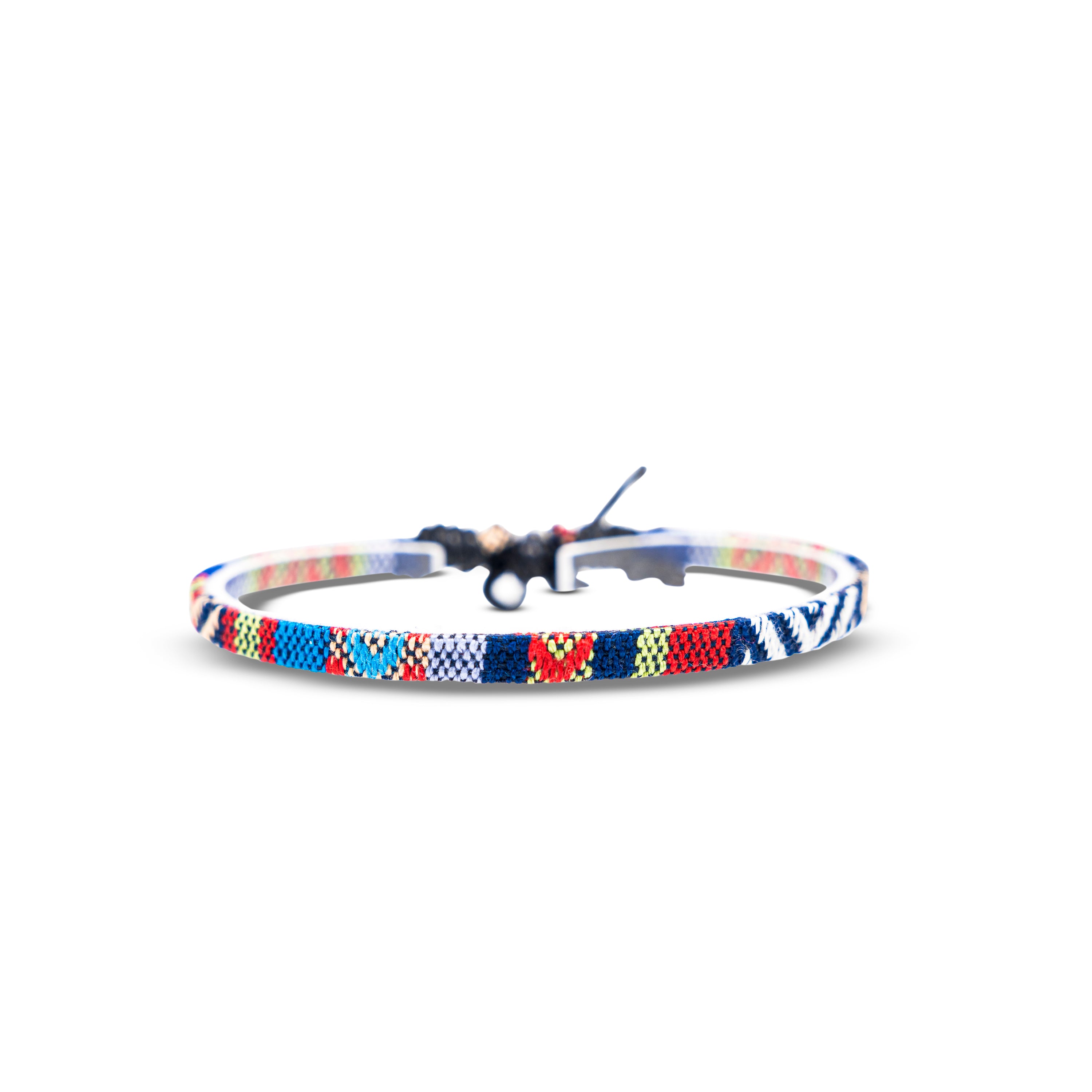 Boho Surfer Bracelet - Blue Ethno