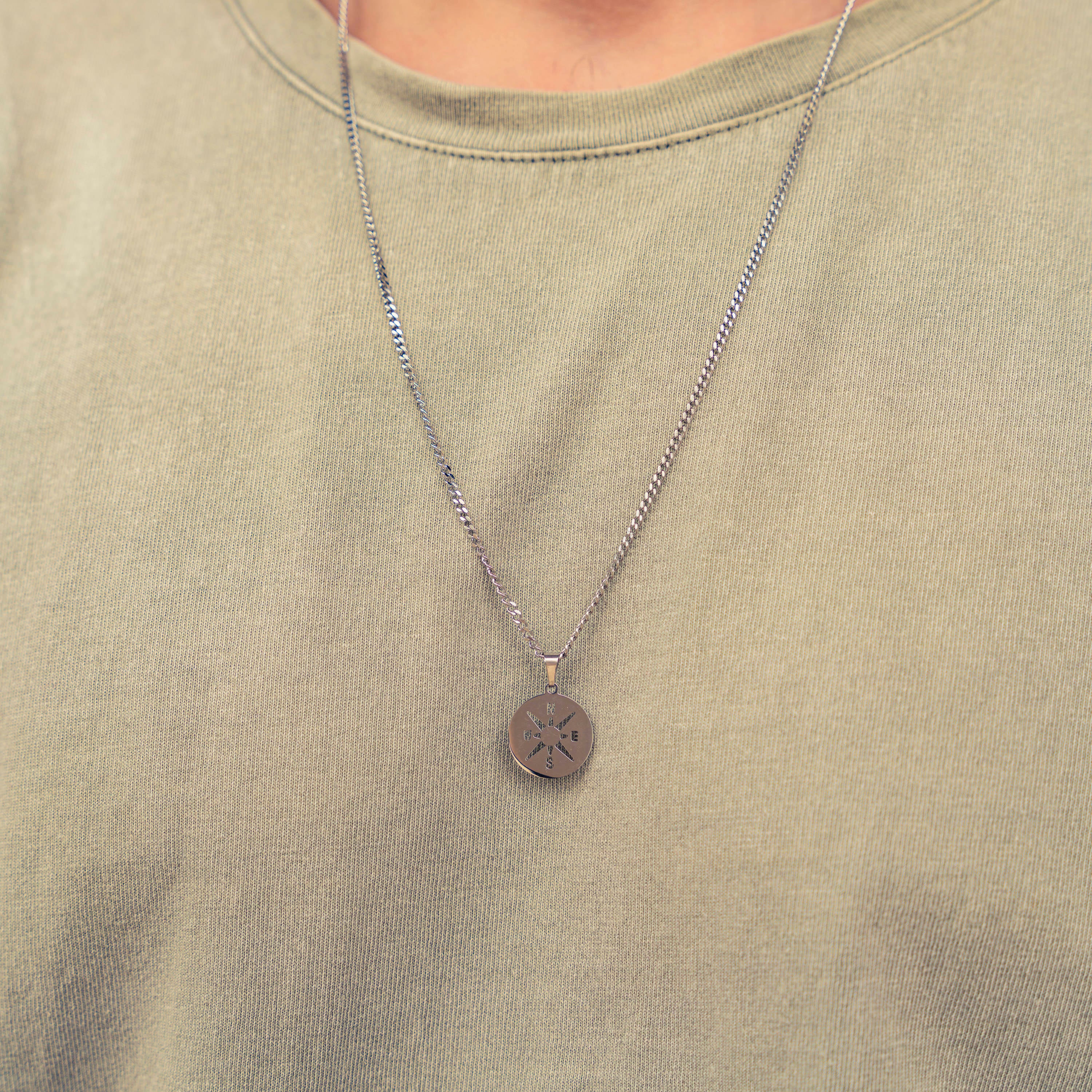 Surfer Necklace - Silver Origin