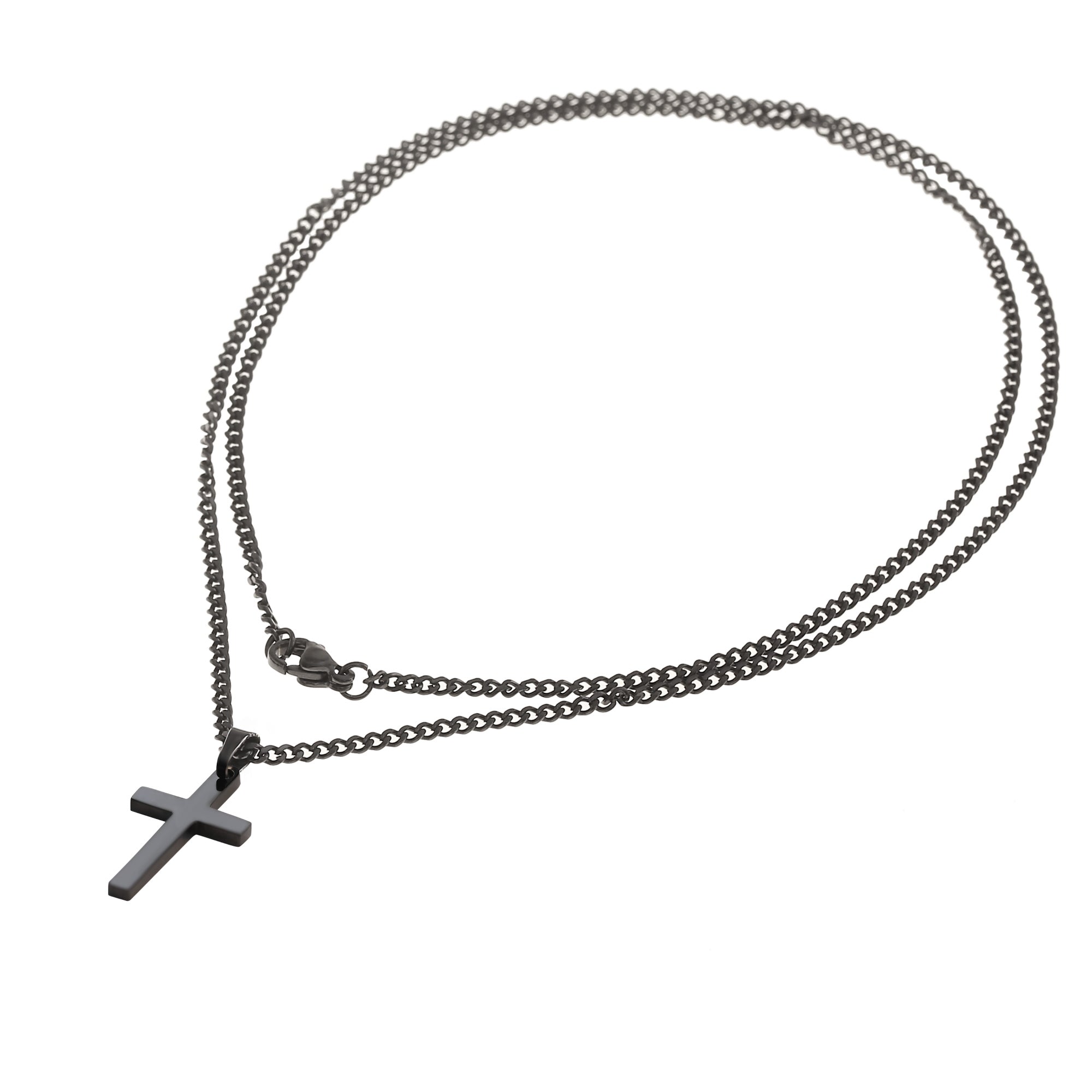 Surfer Necklace Black Cross